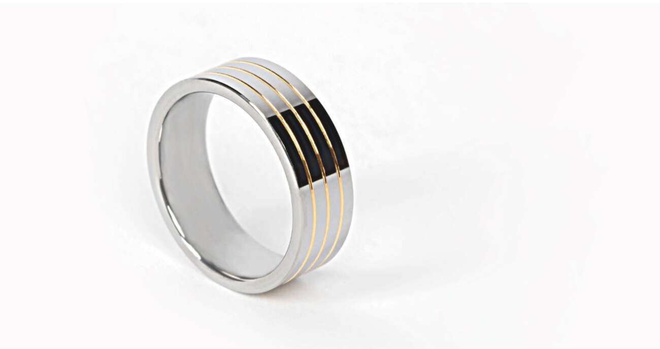 Brushed Tungsten Wedding Ring