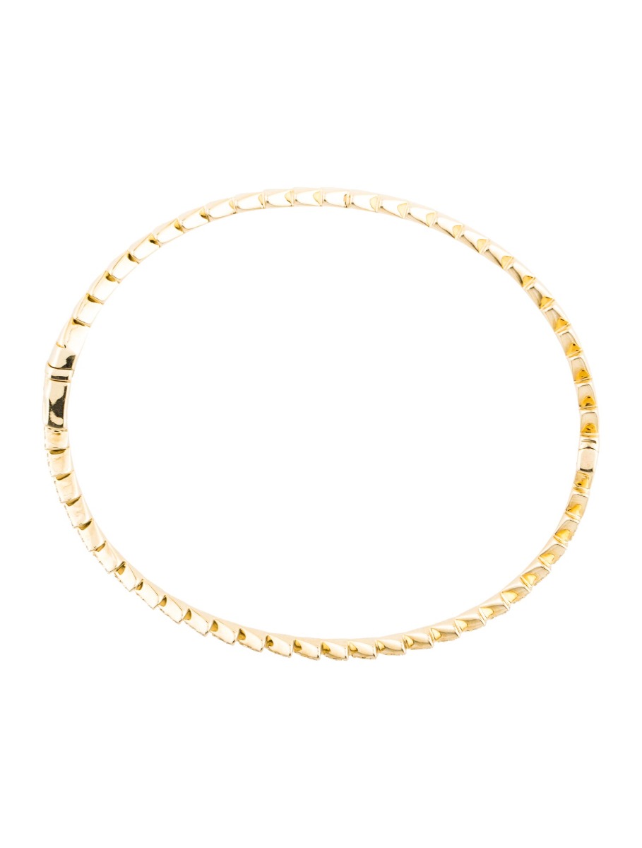 14K Yellow Gold Diamond Bangle