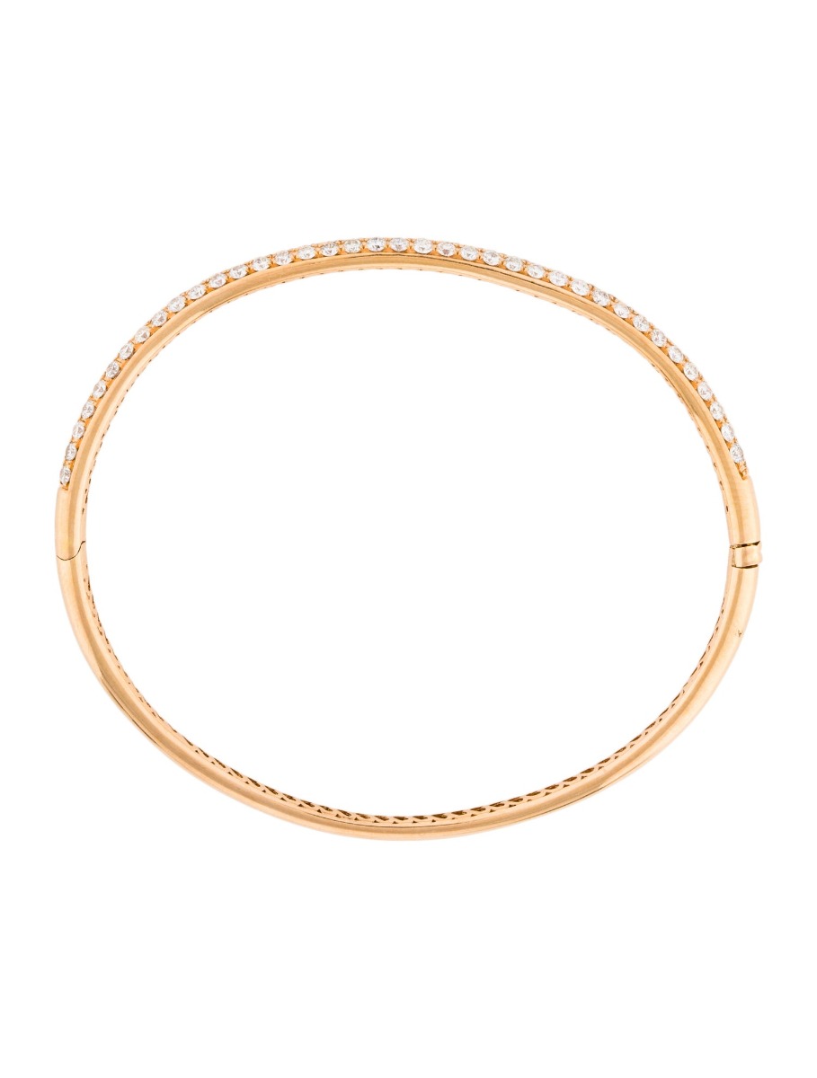 18K Yellow Gold 2.10ctw Diamond Bangle