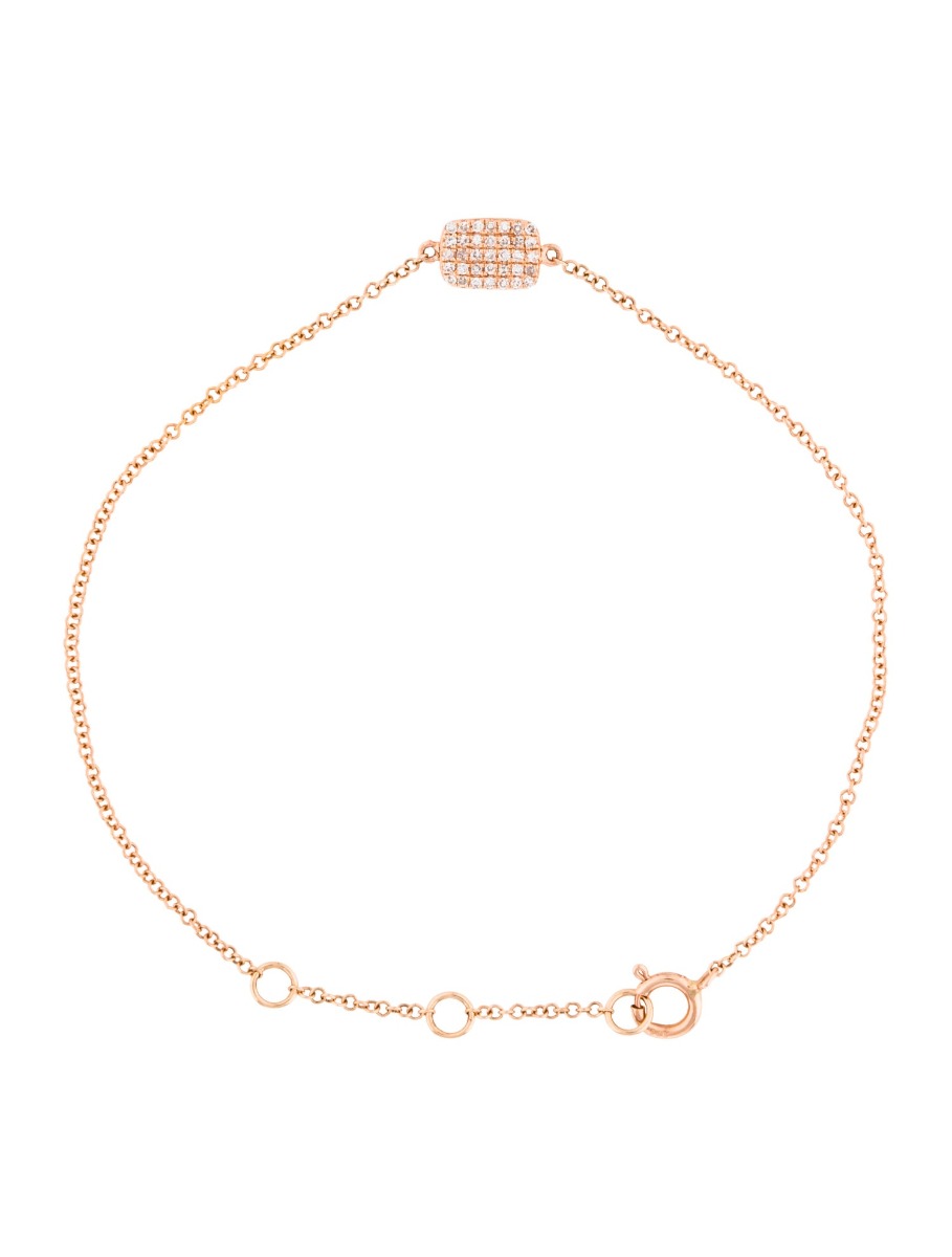 14K Rose Gold Diamond Pavé Bracelet