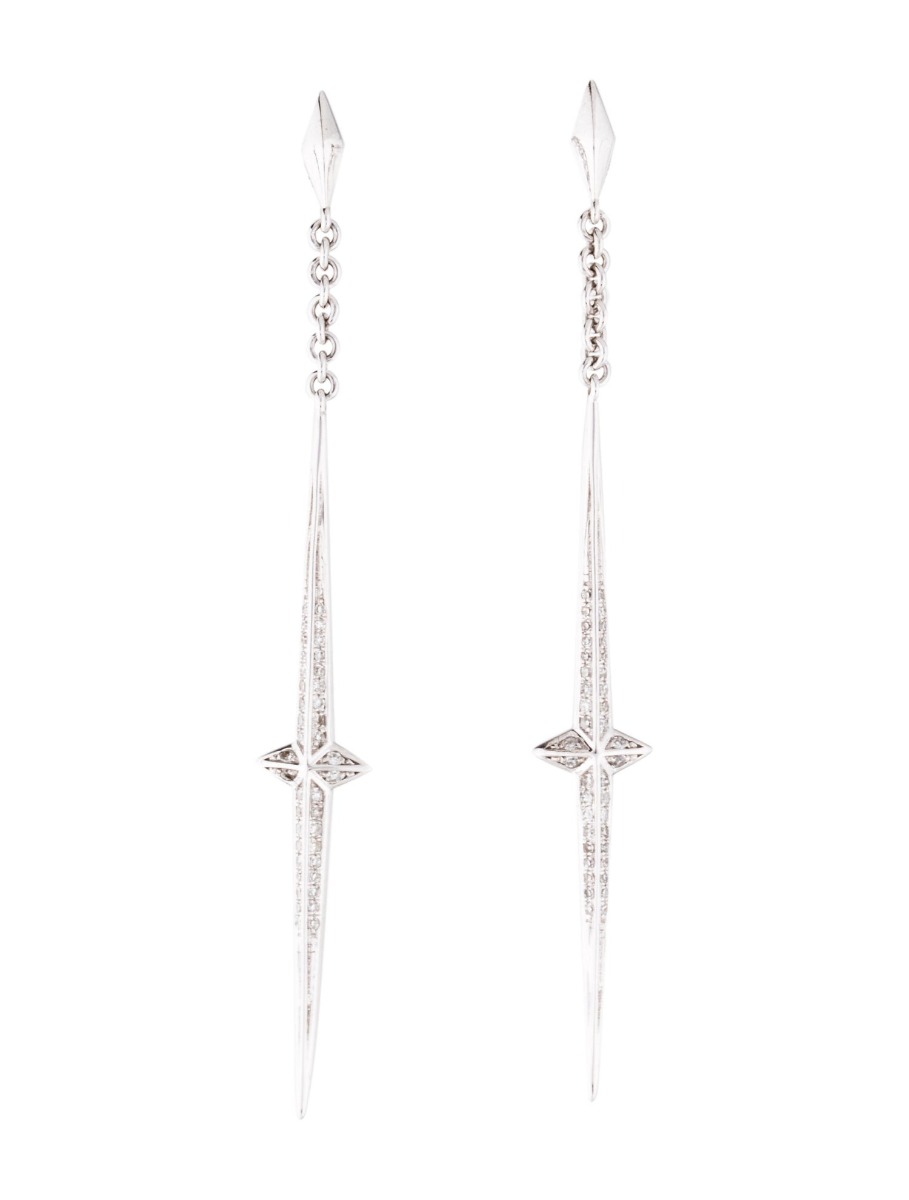 0--14K Diamond Drop Earrings, 14K Diamond Drop Earrings