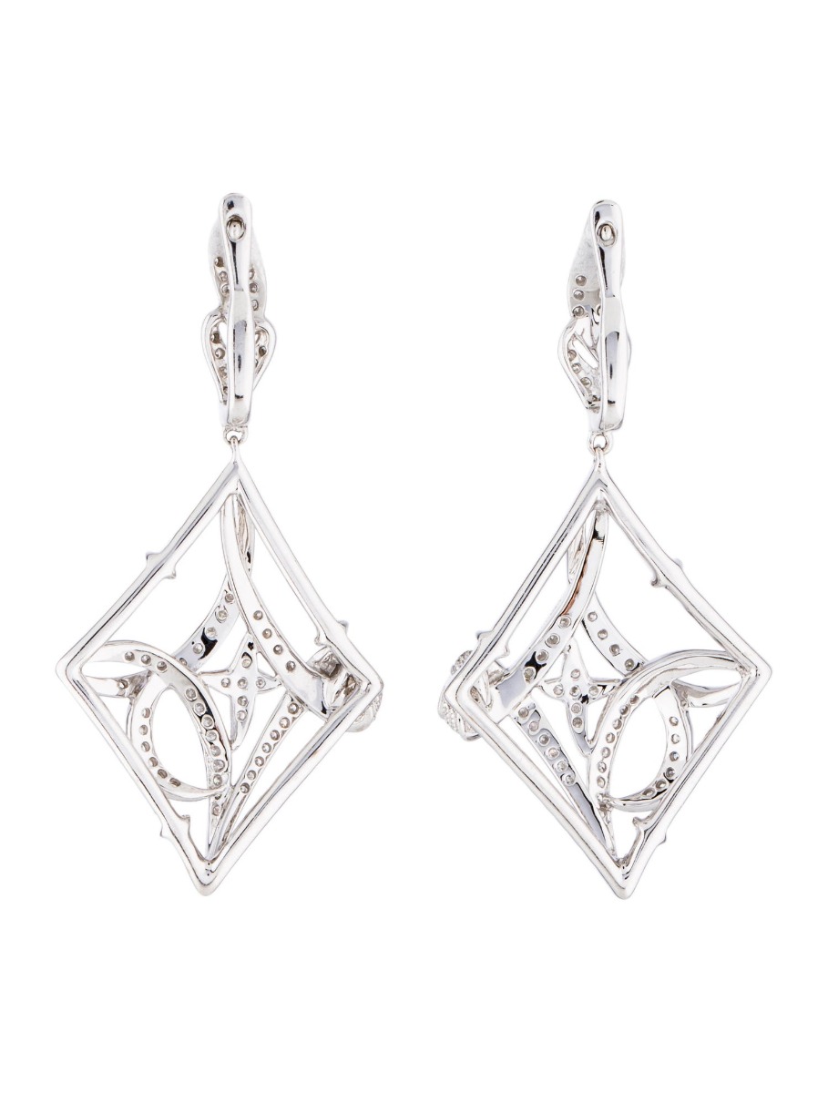 18k 1.72ctw Diamond Celestial Drop Earrings