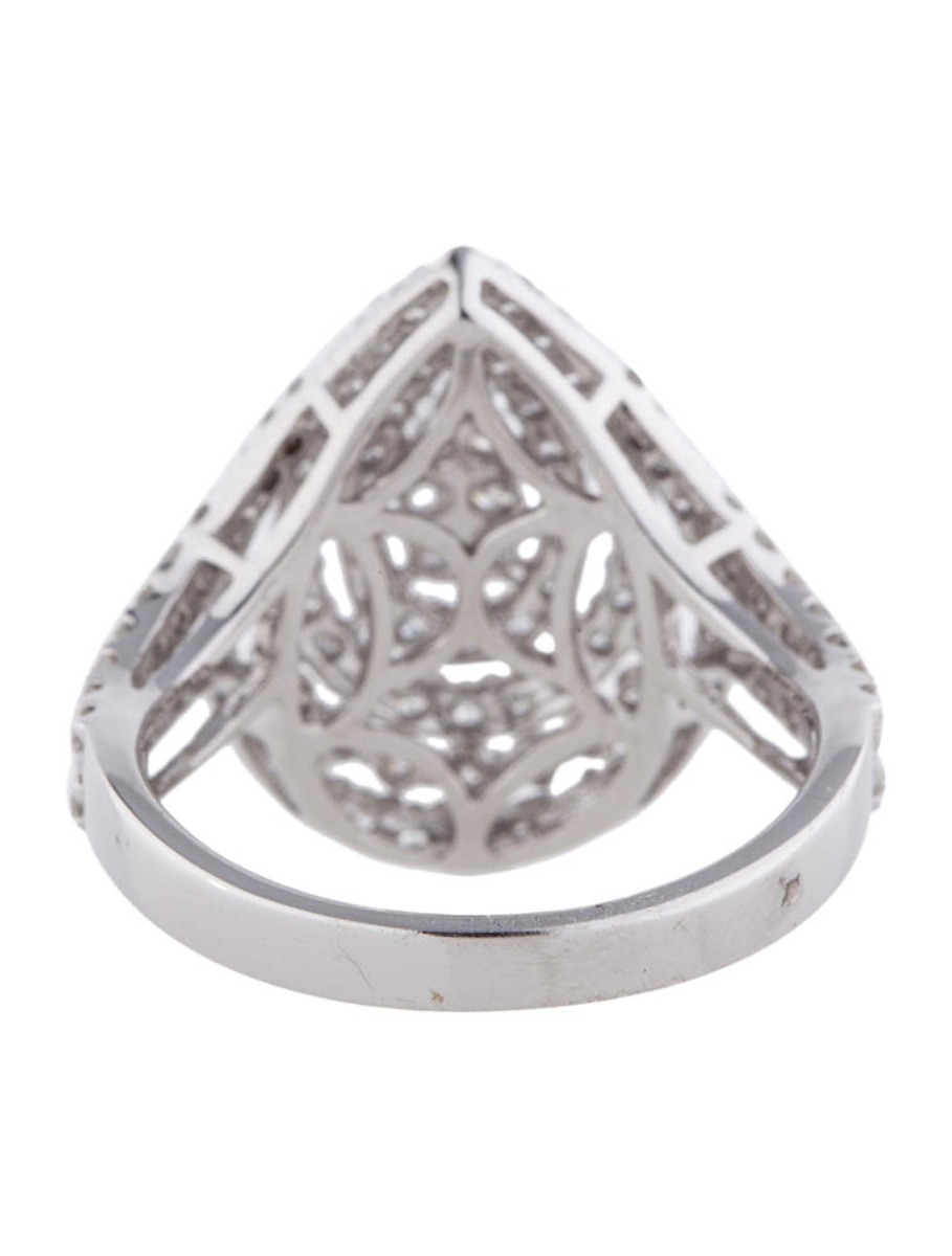 18k White Gold 1.39ctw Pavé Diamond Ring