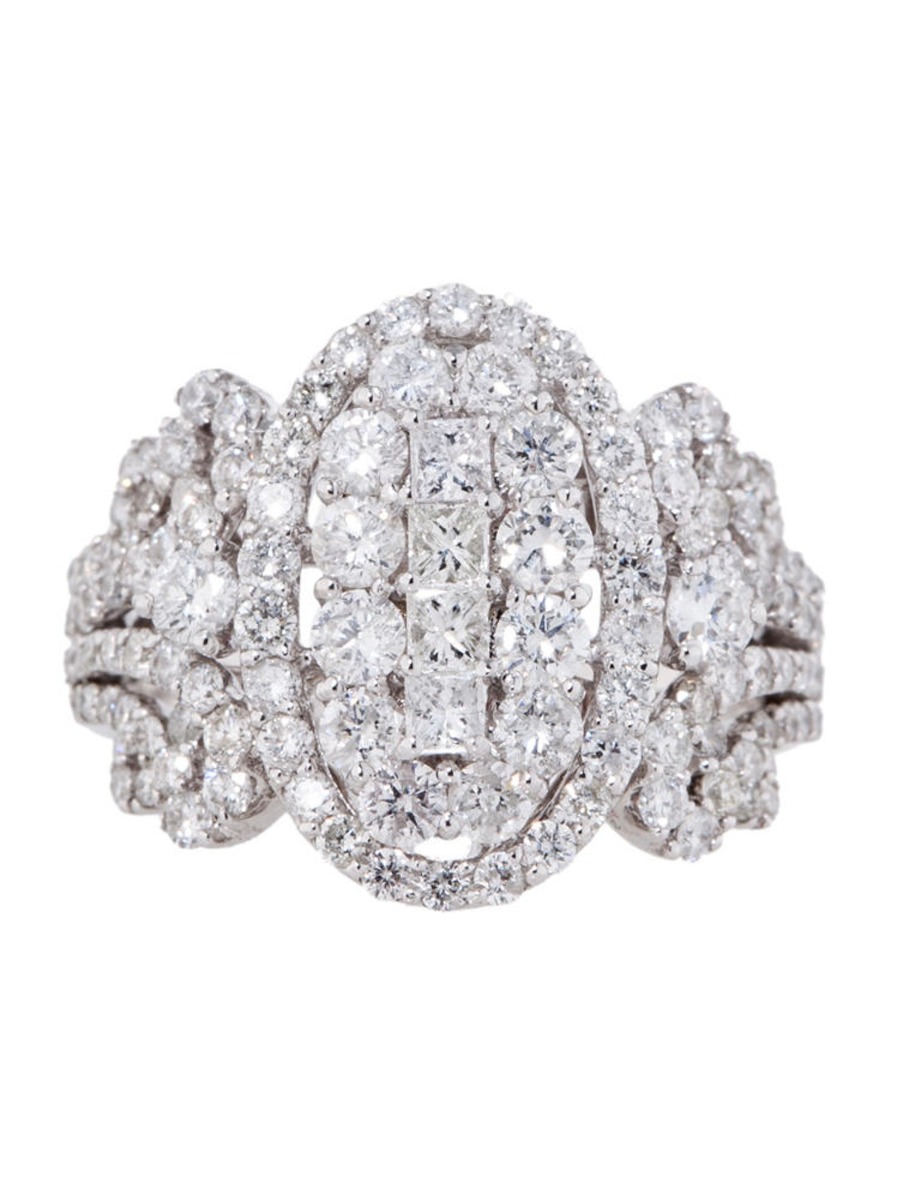 1--18k White Gold 2.24ctw Oval Diamond Ring, 18k White Gold 2.24ctw Oval Diamond Ring