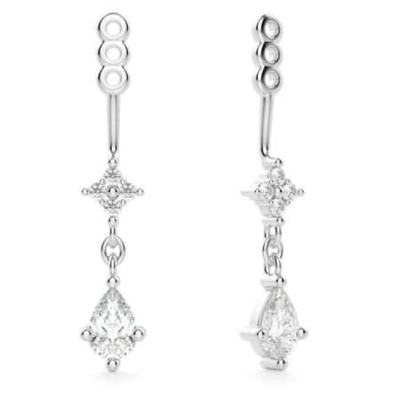 Detailed Pear Drop Stud Enhancers