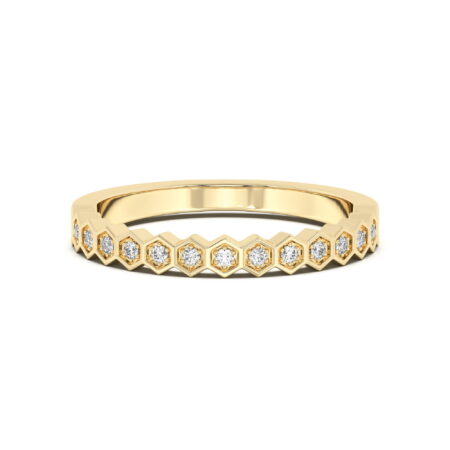 Hexagon Wedding Band