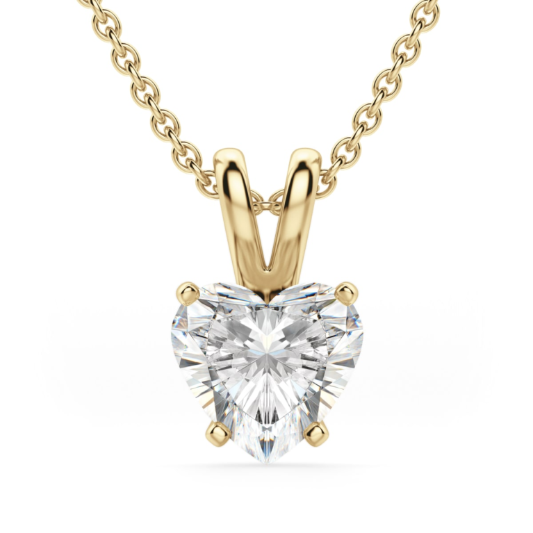 Basket Set Pendant Heart Cut