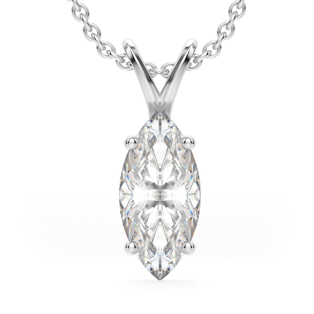 14K White Gold