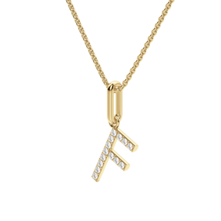 "F" Initial Pendant