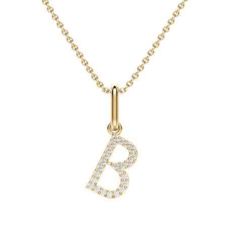"B" Initial Pendant
