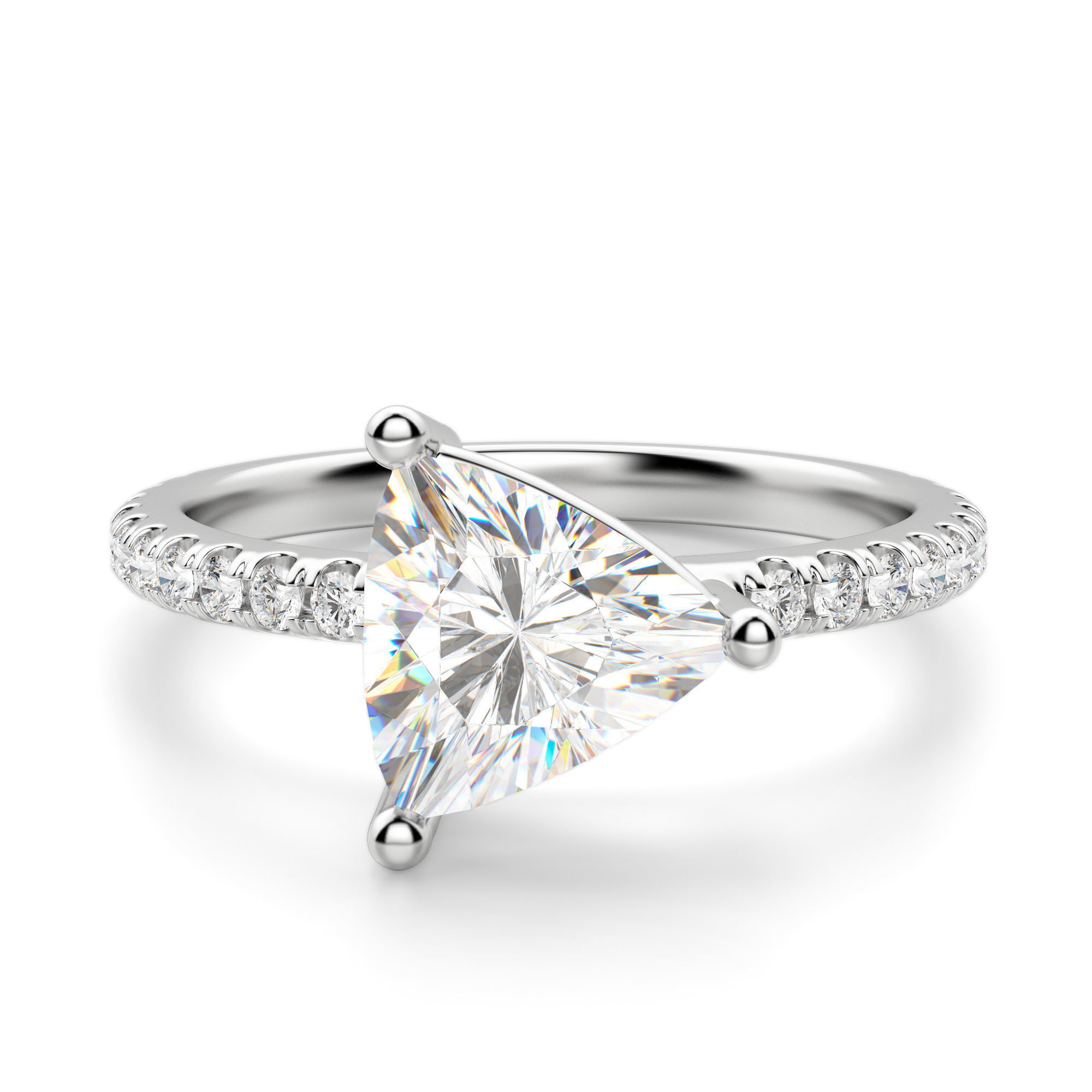 14K White Gold