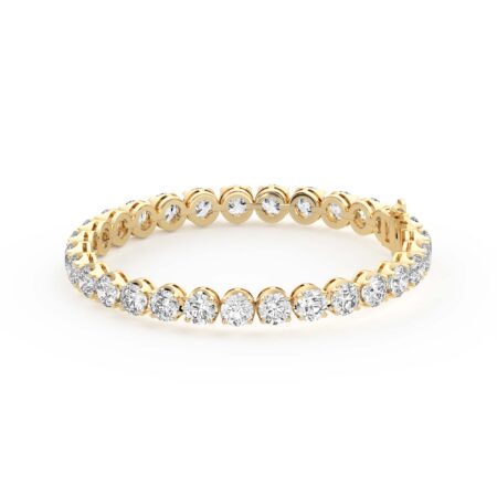 Bold 4 Prong Round Cut Tennis Bracelet 15.00 tcw