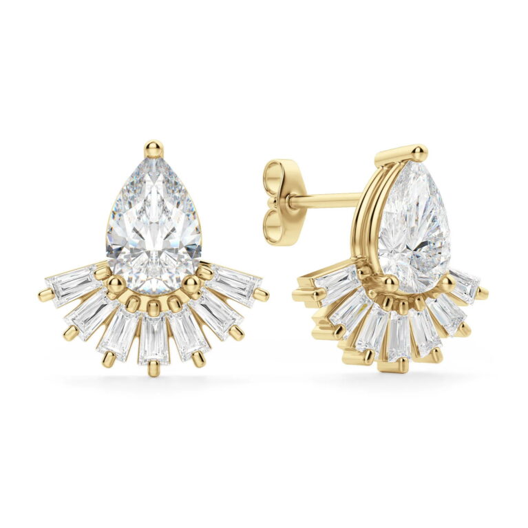 Palazzo Stud Earrings Pear