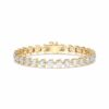 Bold 3 Prong Round Cut Tennis Bracelet 14.50 tcw