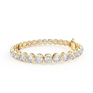 Bold 4 Prong Round Cut Tennis Bracelet 20.00 tcw