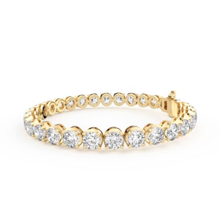 Bold 4 Prong Round Cut Tennis Bracelet 20.00 tcw