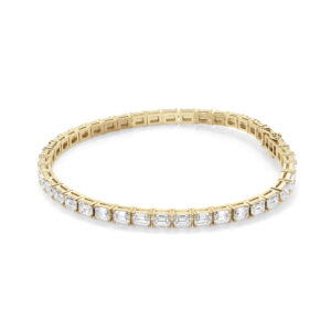 4 Prong Emerald Cut Tennis Bracelet