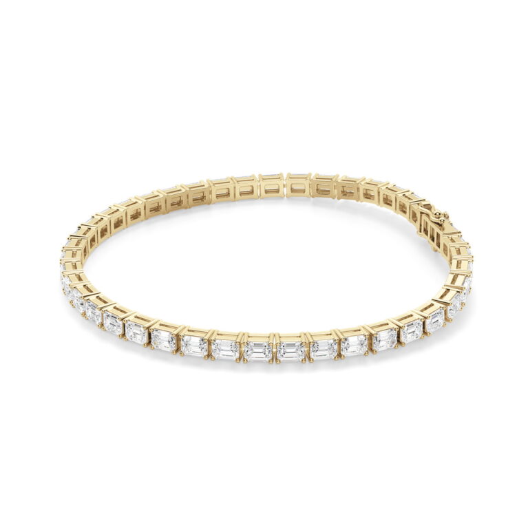 4 Prong Emerald Cut Tennis Bracelet