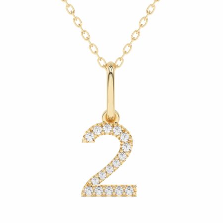 "2" Number Pendant