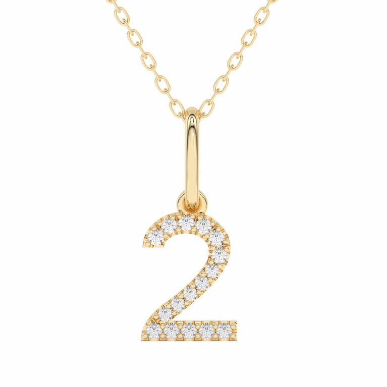 "2" Number Pendant