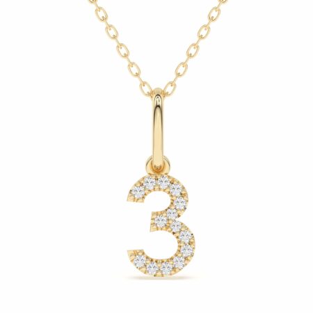 "3" Number Pendant