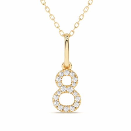 "8" Number Pendant