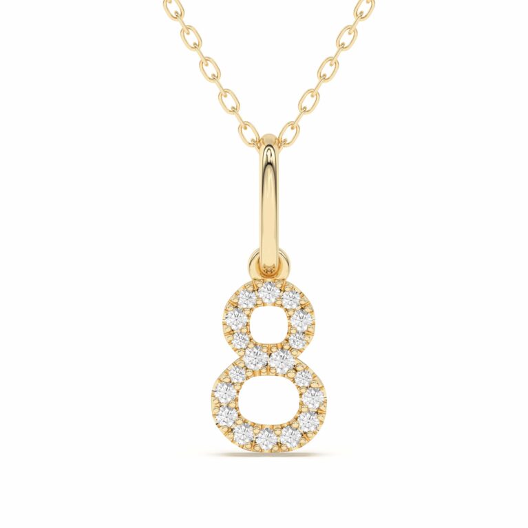 "8" Number Pendant