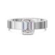 Bezel Bold Emerald Cut Engagement Ring
