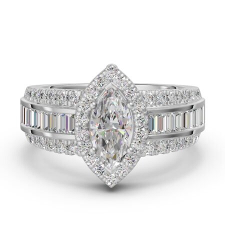 Marquise Cut Halo