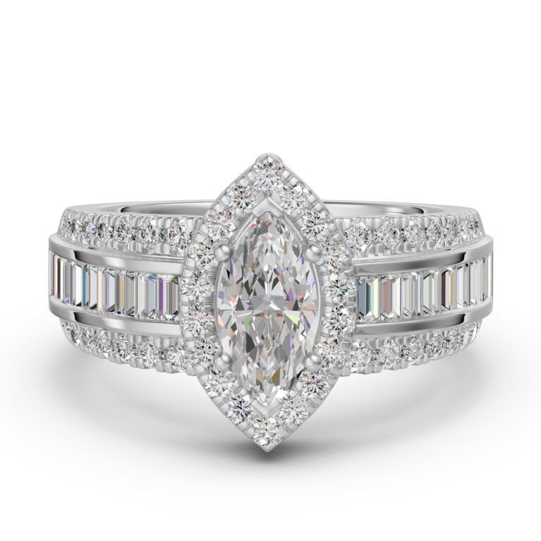 Marquise Cut Halo