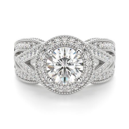 Briar Rose Round Cut Engagement Ring