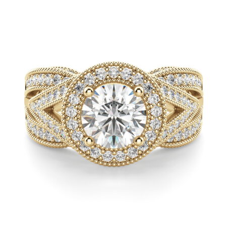 Briar Rose Round Cut Engagement Ring