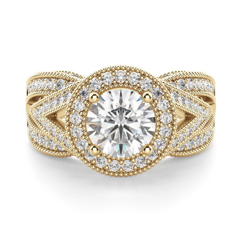 Briar Rose Round Cut Engagement Ring