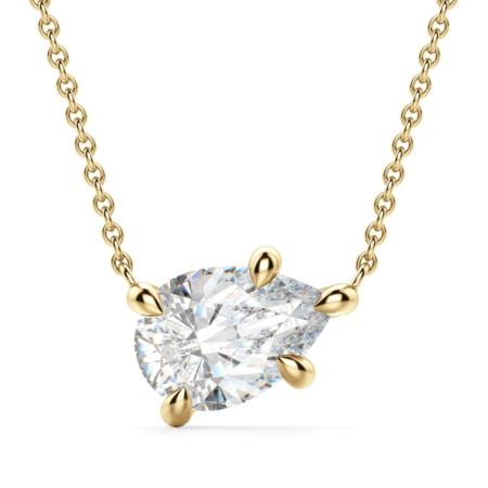 East-West Necklace Pear Cut