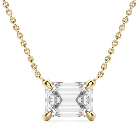 East-West Necklace Emerald Cut