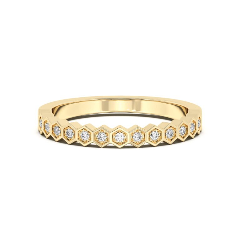Hexagon Wedding Band