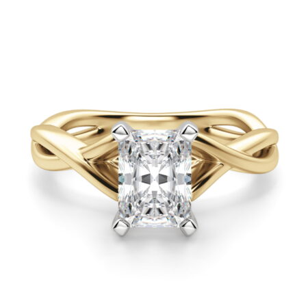 Twisted Classic Radiant Cut Engagement Ring