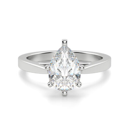 Cathedral Pear Cut Engagement Ring