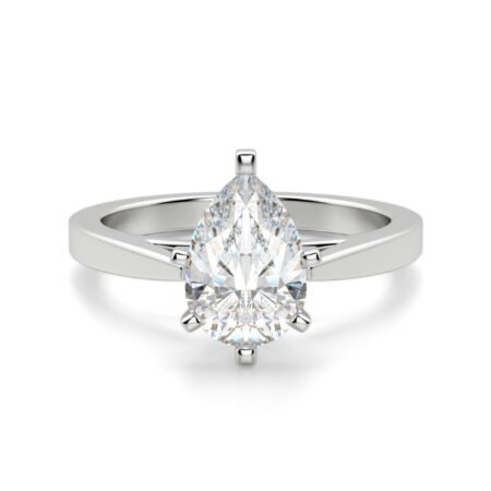 Cathedral Pear Cut Engagement Ring