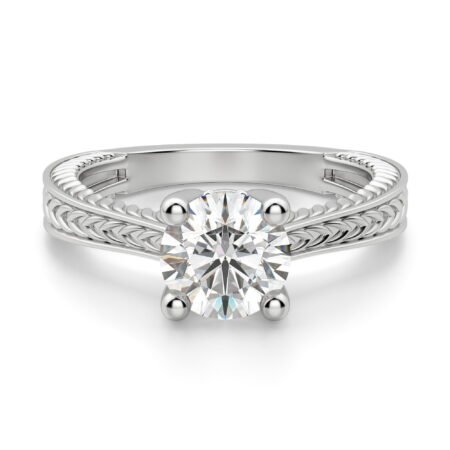 Sage Classic Round Cut Engagement Ring