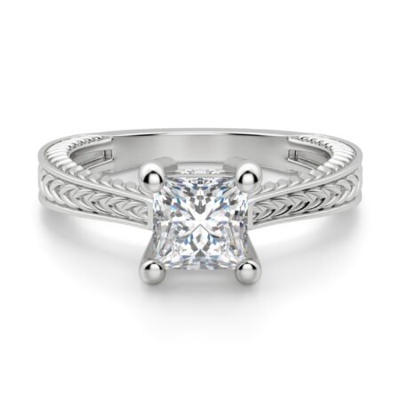 Sage Classic Princess Cut Engagement Ring