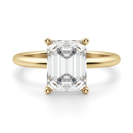 Basket Set Classic Emerald Cut Engagement Ring