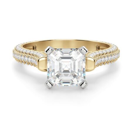 Seine Asscher Cut Engagement Ring