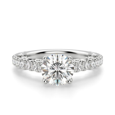 Fleur Round Cut Engagement Ring