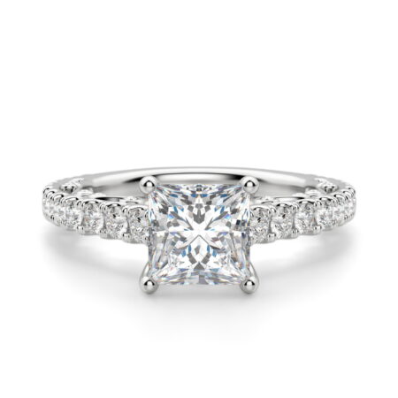 Fleur Princess Cut Engagement Ring