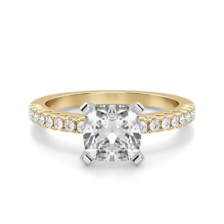 Angelix Cushion Cut Engagement Ring