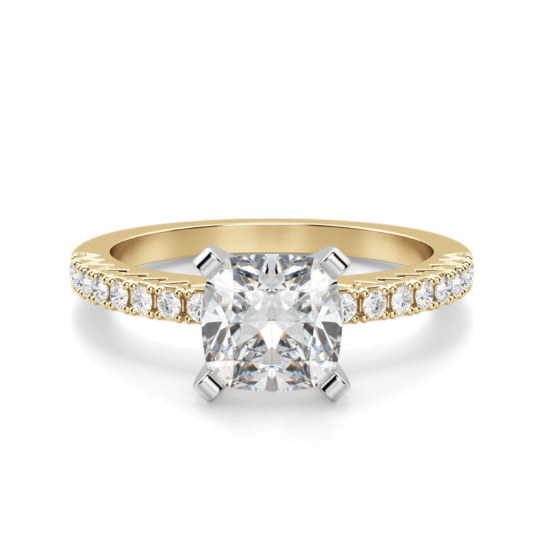 Angelix Cushion Cut Engagement Ring