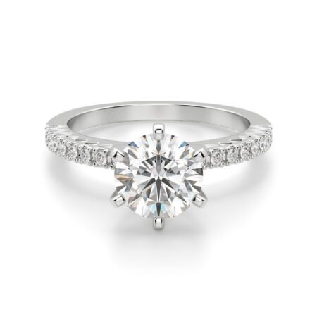 Angelix Round Cut Engagement Ring