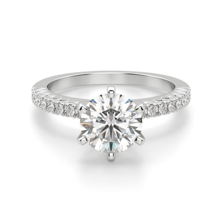 Angelix Round Cut Engagement Ring