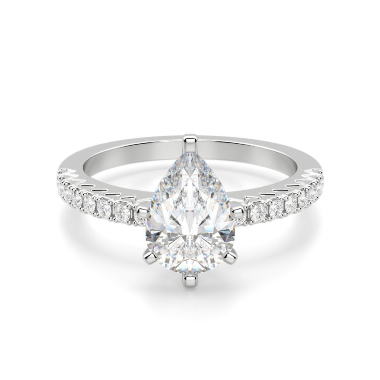 Angelix Pear Cut Engagement Ring